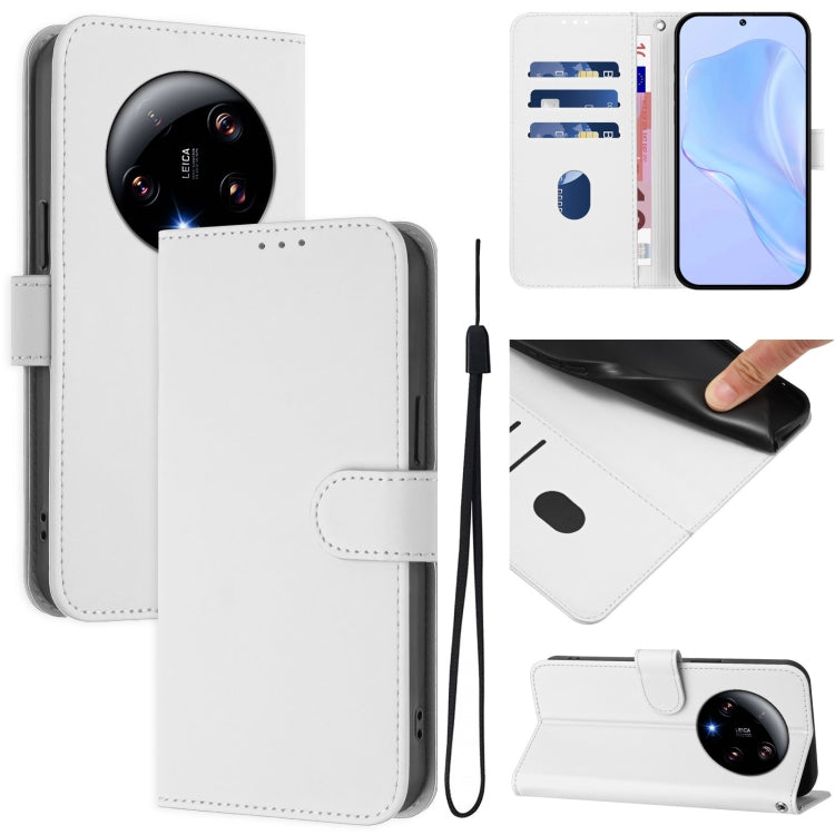 Skin Feel Solid Color Leather Phone Case with Lanyard, For Xiaomi Poco C50 4G / C51, For Xiaomi 13 Ultra