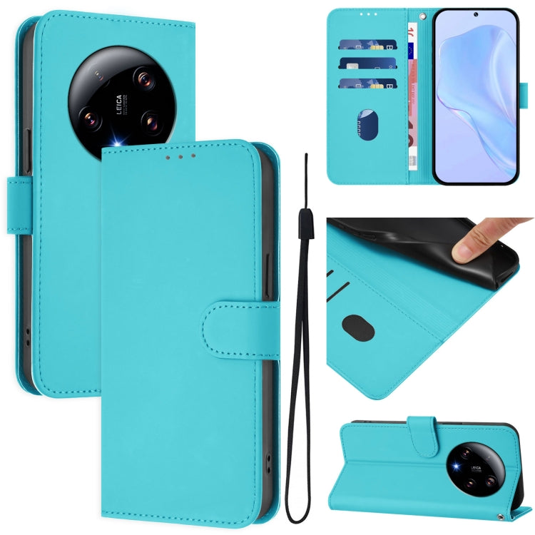 Skin Feel Solid Color Leather Phone Case with Lanyard, For Xiaomi Poco C50 4G / C51, For Xiaomi 13 Ultra
