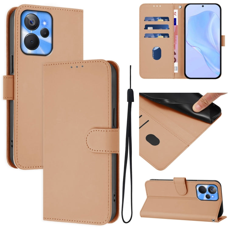 Skin Feel Solid Color Leather Phone Case with Lanyard, For Realme 10T 5G / 10s 5G, For Realme GT3 5G / GT Neo 5 240W