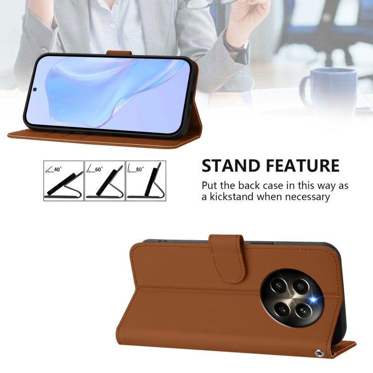 Skin Feel Solid Color Leather Phone Case with Lanyard, For Realme 12 Pro 5G Global, For Realme C67 4G Global