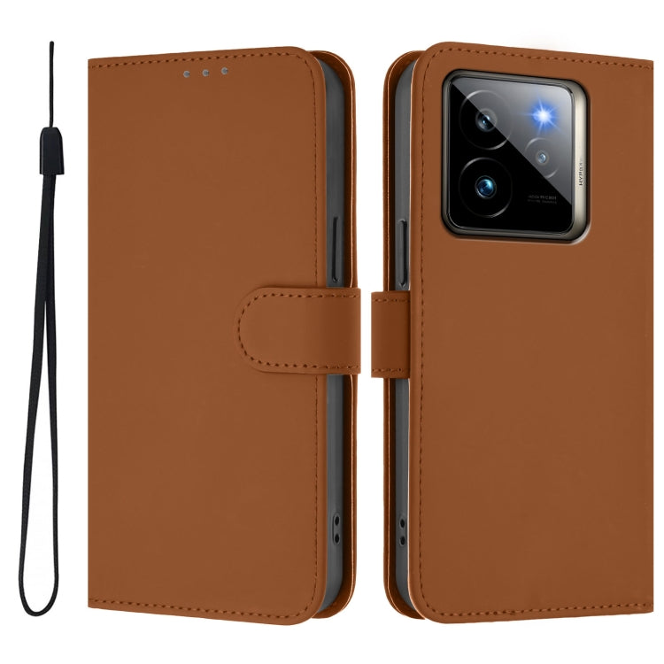 Skin Feel Solid Color Leather Phone Case with Lanyard, For Realme GT7 Pro 5G, For Realme C63 5G Global