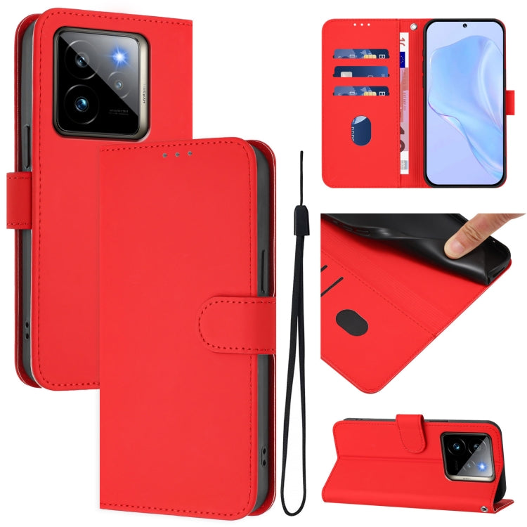 Skin Feel Solid Color Leather Phone Case with Lanyard, For Realme GT7 Pro 5G, For Realme C63 5G Global