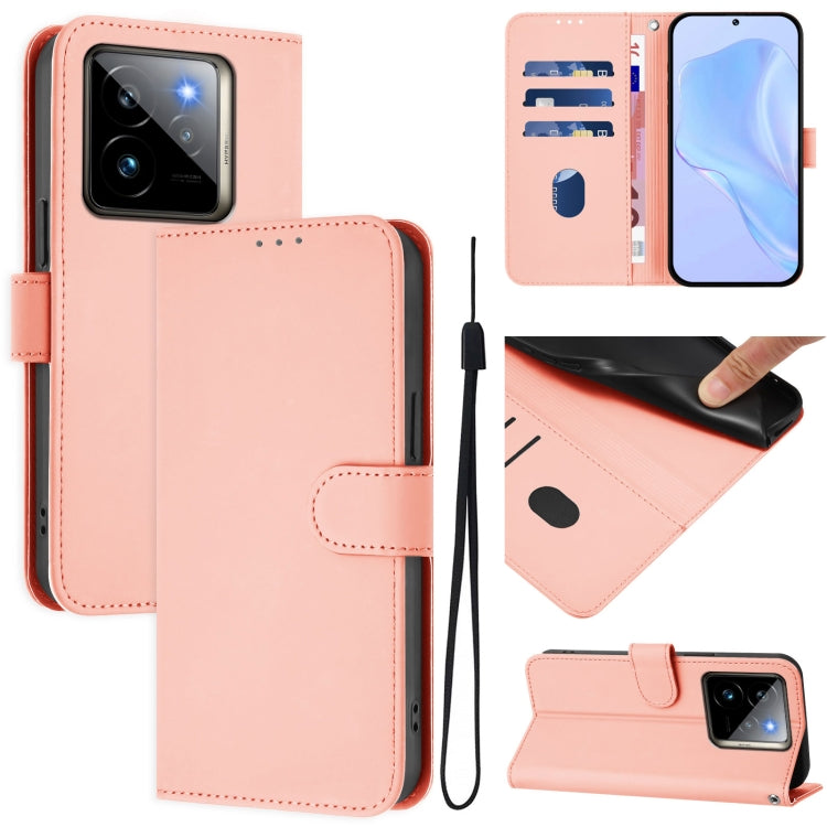 Skin Feel Solid Color Leather Phone Case with Lanyard, For Realme GT7 Pro 5G, For Realme C63 5G Global