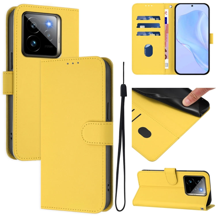 Skin Feel Solid Color Leather Phone Case with Lanyard, For Realme GT7 Pro 5G, For Realme C63 5G Global