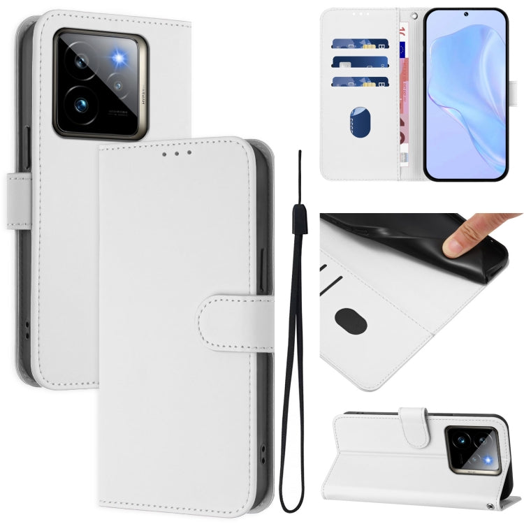 Skin Feel Solid Color Leather Phone Case with Lanyard, For Realme GT7 Pro 5G, For Realme C63 5G Global