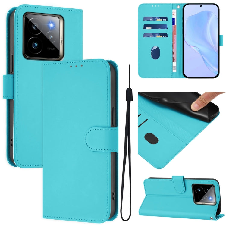 Skin Feel Solid Color Leather Phone Case with Lanyard, For Realme GT7 Pro 5G, For Realme C63 5G Global