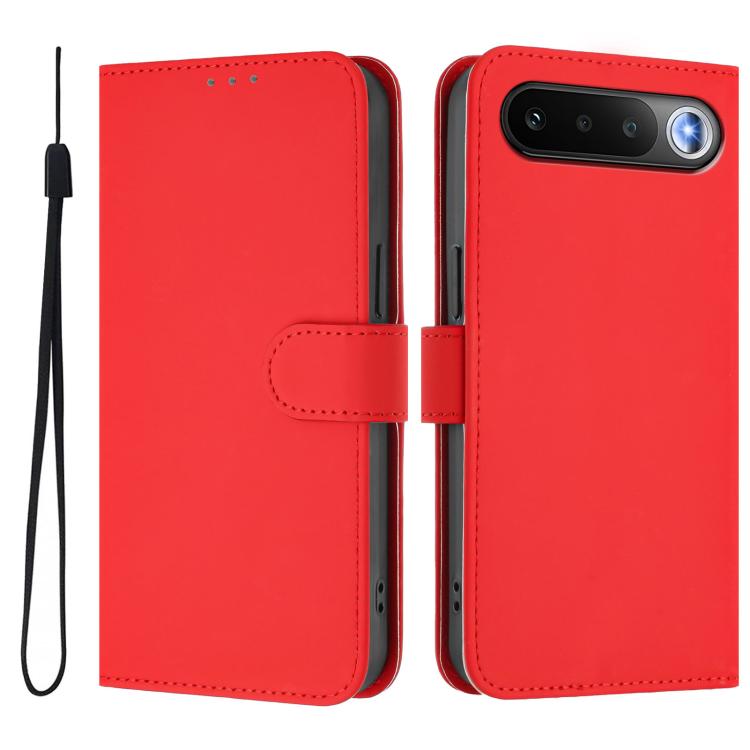 Skin Feel Solid Color Leather Phone Case with Lanyard, For Realme C83 5G india / C85 5G, For Realme 16 5G Global