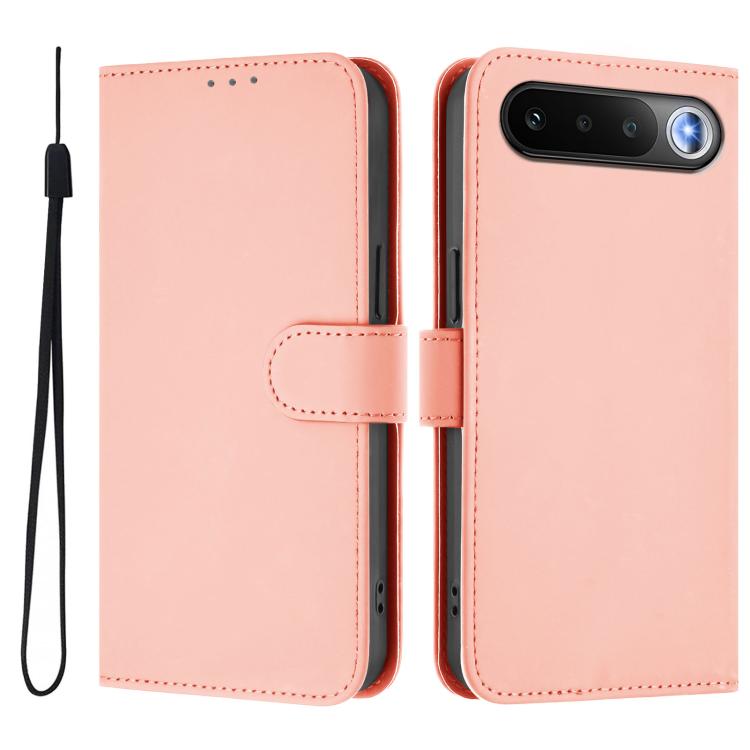 Skin Feel Solid Color Leather Phone Case with Lanyard, For Realme C83 5G india / C85 5G, For Realme 16 5G Global