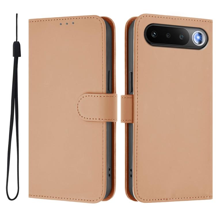 Skin Feel Solid Color Leather Phone Case with Lanyard, For Realme C83 5G india / C85 5G, For Realme 16 5G Global