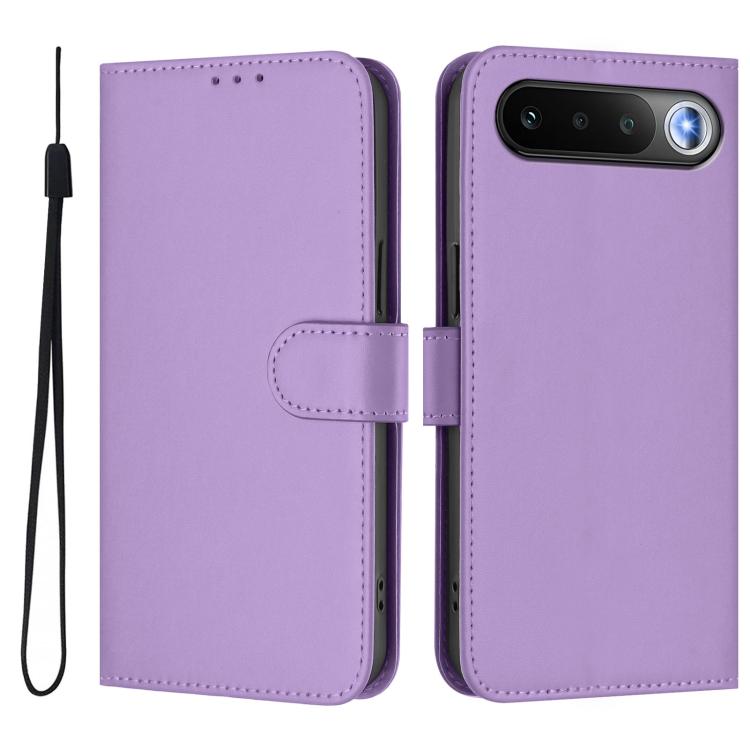 Skin Feel Solid Color Leather Phone Case with Lanyard, For Realme C83 5G india / C85 5G, For Realme 16 5G Global