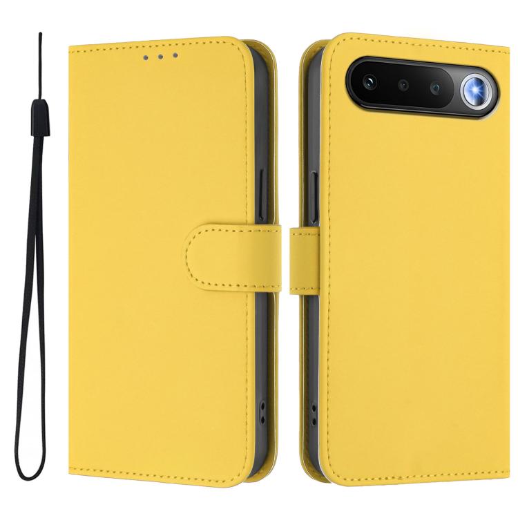 Skin Feel Solid Color Leather Phone Case with Lanyard, For Realme C83 5G india / C85 5G, For Realme 16 5G Global