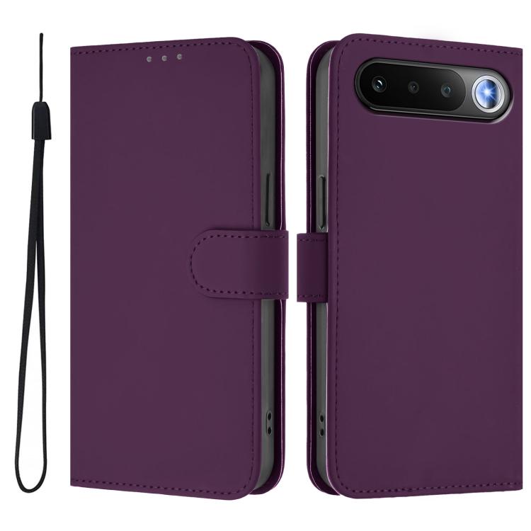 Skin Feel Solid Color Leather Phone Case with Lanyard, For Realme C83 5G india / C85 5G, For Realme 16 5G Global