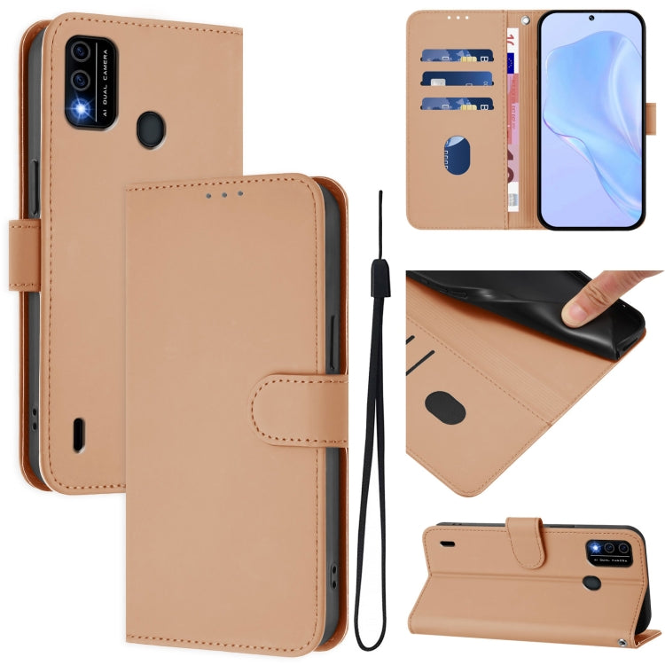 Skin Feel Solid Color Leather Phone Case with Lanyard, For OPPO A98 5G / F23 5G India, For OPPO Find X8 Pro