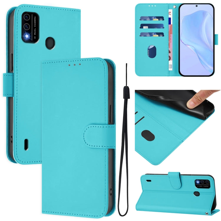 Skin Feel Solid Color Leather Phone Case with Lanyard, For OPPO A98 5G / F23 5G India, For OPPO Find X8 Pro