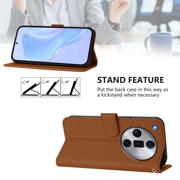 Skin Feel Solid Color Leather Phone Case with Lanyard, For OPPO Find X7 Ultra, For OPPO A38 4G / A18 4G Global