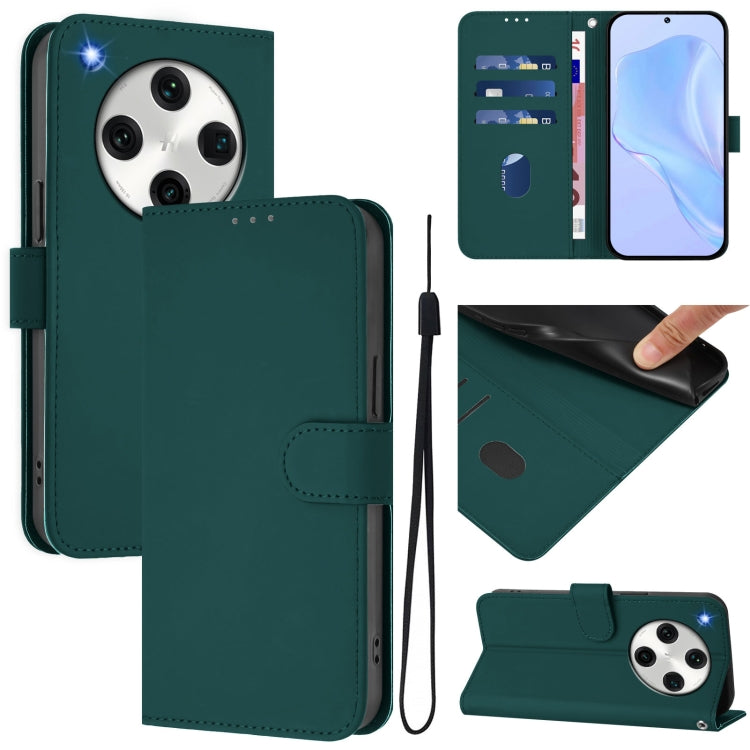 Skin Feel Solid Color Leather Phone Case with Lanyard, For OPPO A98 5G / F23 5G India, For OPPO Find X8 Pro