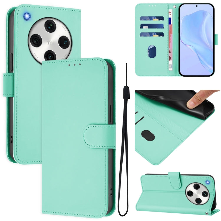 Skin Feel Solid Color Leather Phone Case with Lanyard, For OPPO A98 5G / F23 5G India, For OPPO Find X8 Pro