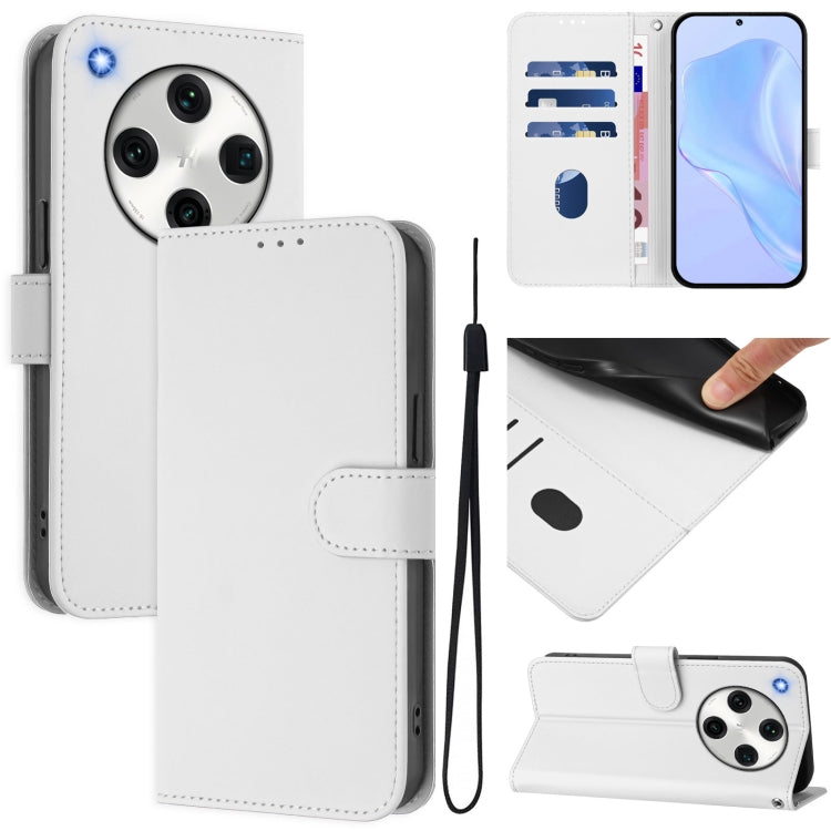 Skin Feel Solid Color Leather Phone Case with Lanyard, For OPPO A98 5G / F23 5G India, For OPPO Find X8 Pro