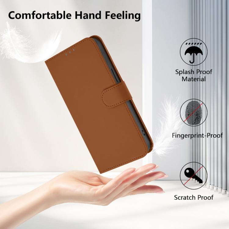 Skin Feel Solid Color Leather Phone Case with Lanyard, For OPPO Reno16 F 5G/Reno16 FS 5G, For OPPO Reno16 Pro Global/Reno16 5G Global