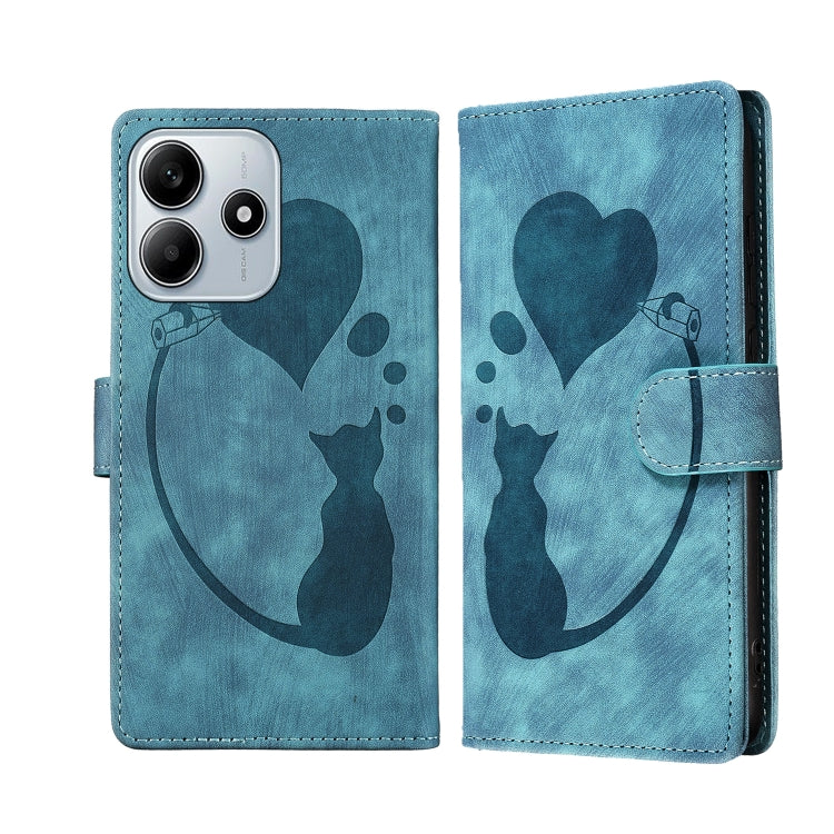 Pen Heart Cat Embossed Leather Phone Case, For Redmi Note 15 Pro+ 5G Global 163.3mm, For Redmi Note 15 4G / 5G Global 164mm, For Redmi Note 15 Pro 4G Global 163.2mm, For Redmi Note 15 Pro 5G Global 163.6mm, For Redmi 15C 5G / 4G EU 173mm, For Redmi A4 ...