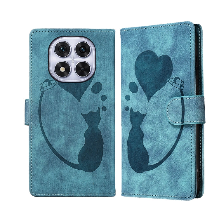 Pen Heart Cat Embossed Leather Phone Case, For Redmi Note 15 Pro+ 5G Global 163.3mm, For Redmi Note 15 4G / 5G Global 164mm, For Redmi Note 15 Pro 4G Global 163.2mm, For Redmi Note 15 Pro 5G Global 163.6mm, For Redmi 15C 5G / 4G EU 173mm, For Redmi A4 ...