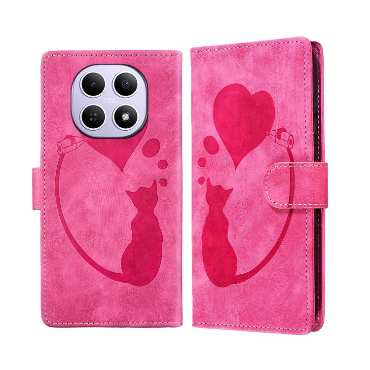 Pen Heart Cat Embossed Leather Phone Case, For Redmi Note 15 Pro+ 5G Global 163.3mm, For Redmi Note 15 4G / 5G Global 164mm, For Redmi Note 15 Pro 4G Global 163.2mm, For Redmi Note 15 Pro 5G Global 163.6mm, For Redmi 15C 5G / 4G EU 173mm, For Redmi A4 ...