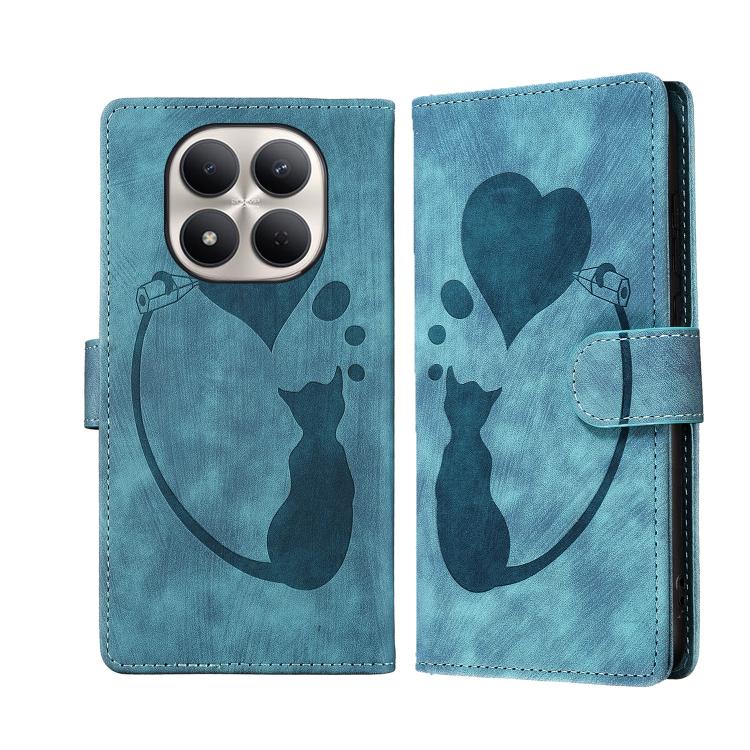 Pen Heart Cat Embossed Leather Phone Case, For Redmi Note 15 Pro+ 5G Global 163.3mm, For Redmi Note 15 4G / 5G Global 164mm, For Redmi Note 15 Pro 4G Global 163.2mm, For Redmi Note 15 Pro 5G Global 163.6mm, For Redmi 15C 5G / 4G EU 173mm, For Redmi A4 ...