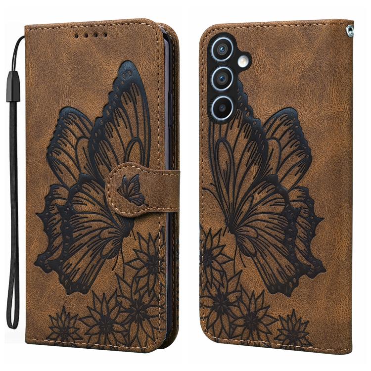 Retro Skin Feel Butterflies Embossing Horizontal Flip Leather Phone Case, For Samsung Galaxy S26+ 5G, For Samsung Galaxy S26 Ultra 5G, For Samsung Galaxy S26 5G, For Samsung Galaxy S25 FE 5G, For Samsung Galaxy S25 5G, For Samsung Galaxy S25+ 5G       ...