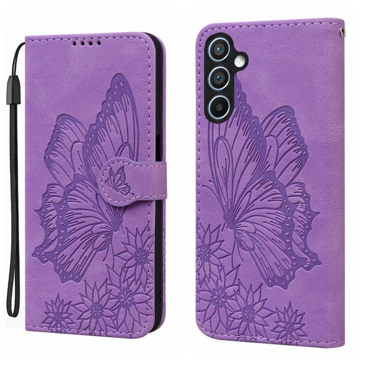 Retro Skin Feel Butterflies Embossing Horizontal Flip Leather Phone Case, For Galaxy S26 FE 5G, For Samsung Galaxy S26+ 5G, For Samsung Galaxy S26 Ultra 5G, For Samsung Galaxy S26 5G, For Samsung Galaxy S25 FE 5G, For Samsung Galaxy S25 5G             ...