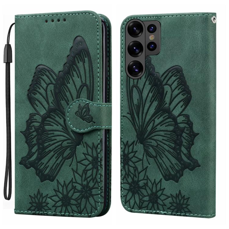 Retro Skin Feel Butterflies Embossing Horizontal Flip Leather Phone Case, For Galaxy S26 FE 5G, For Samsung Galaxy S26+ 5G, For Samsung Galaxy S26 Ultra 5G, For Samsung Galaxy S26 5G, For Samsung Galaxy S25 FE 5G, For Samsung Galaxy S25 5G             ...