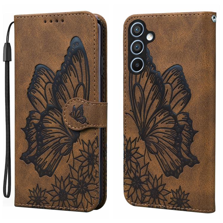 Retro Skin Feel Butterflies Embossing Horizontal Flip Leather Phone Case, For Samsung Galaxy S26+ 5G, For Samsung Galaxy S26 Ultra 5G, For Samsung Galaxy S26 5G, For Samsung Galaxy S25 FE 5G, For Samsung Galaxy S25 5G, For Samsung Galaxy S25+ 5G       ...