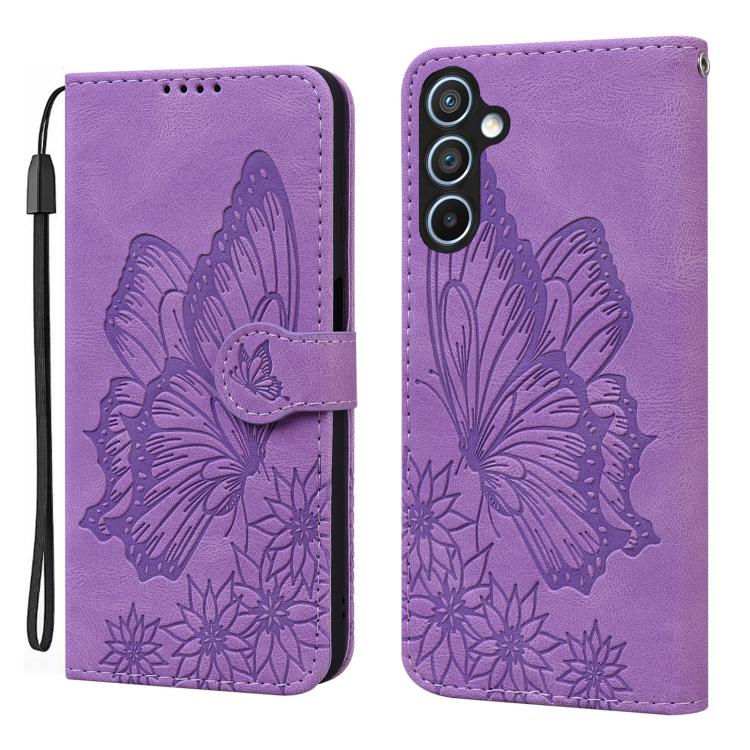 Retro Skin Feel Butterflies Embossing Horizontal Flip Leather Phone Case, For Galaxy S26 FE 5G, For Samsung Galaxy S26+ 5G, For Samsung Galaxy S26 Ultra 5G, For Samsung Galaxy S26 5G, For Samsung Galaxy S25 FE 5G, For Samsung Galaxy S25 5G             ...