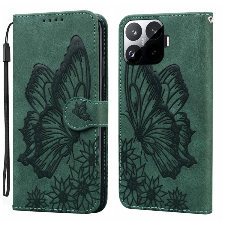 Retro Skin Feel Butterflies Embossing Horizontal Flip Leather Phone Case, For Xiaomi 17T Pro 5G, For Xiaomi 17T 5G, For Xiaomi 15T Pro 5G, For Xiaomi 15T 5G, For Xiaomi Poco C75, For Xiaomi 14T Pro, For Xiaomi 14T