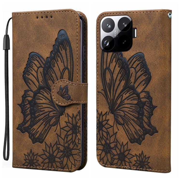 Retro Skin Feel Butterflies Embossing Horizontal Flip Leather Phone Case, For Xiaomi 17T Pro 5G, For Xiaomi 17T 5G, For Xiaomi 15T Pro 5G, For Xiaomi 15T 5G, For Xiaomi Poco C75, For Xiaomi 14T Pro, For Xiaomi 14T