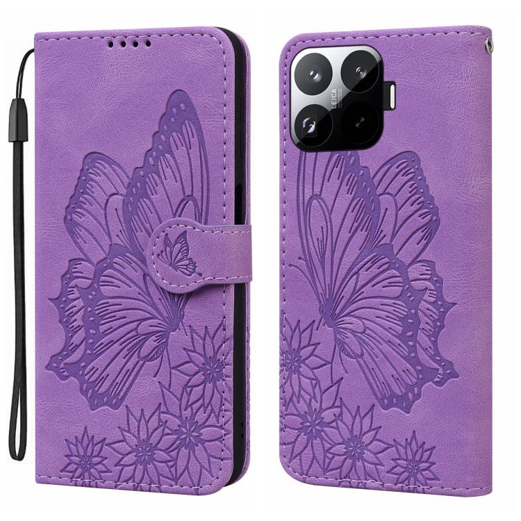 Retro Skin Feel Butterflies Embossing Horizontal Flip Leather Phone Case, For Xiaomi 17T Pro 5G, For Xiaomi 17T 5G, For Xiaomi 15T Pro 5G, For Xiaomi 15T 5G, For Xiaomi Poco C75, For Xiaomi 14T Pro, For Xiaomi 14T