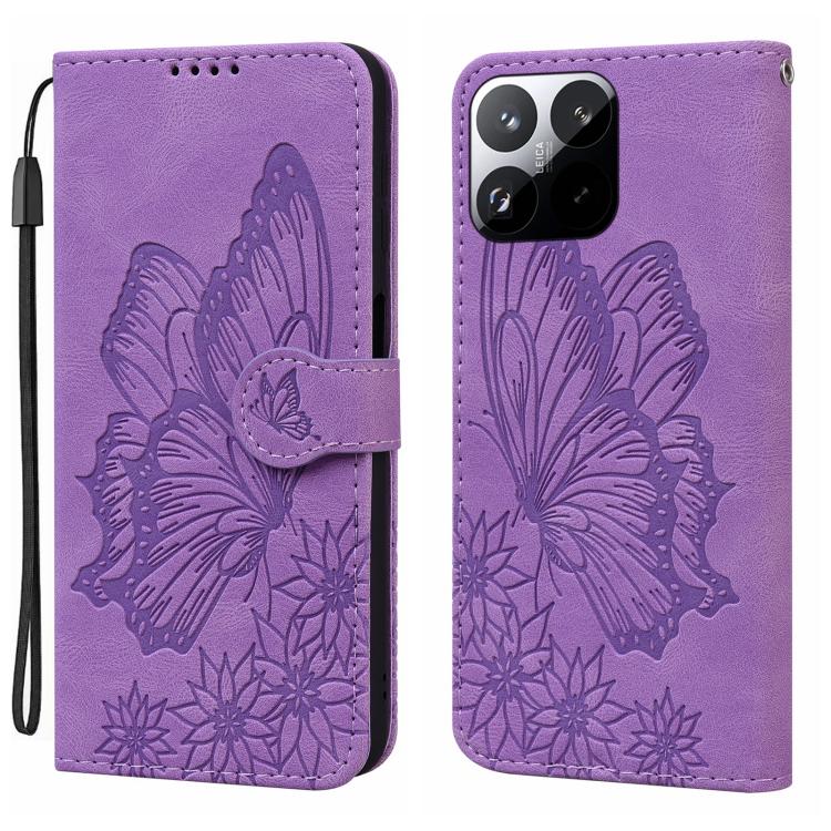 Retro Skin Feel Butterflies Embossing Horizontal Flip Leather Phone Case, For Xiaomi 15T Pro 5G, For Xiaomi 15T 5G, For Xiaomi Poco C75, For Xiaomi 14T Pro, For Xiaomi 14T