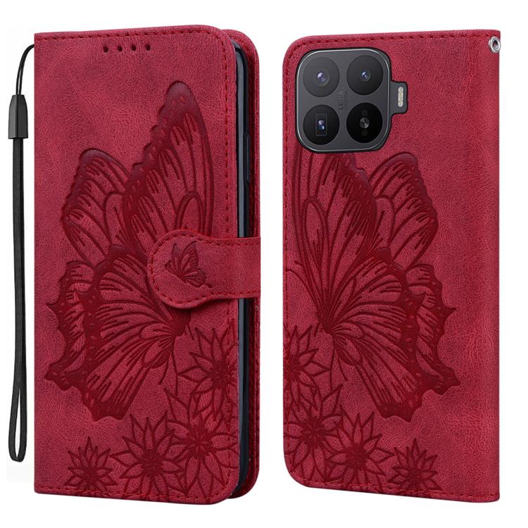 Retro Skin Feel Butterflies Embossing Horizontal Flip Leather Phone Case, For Xiaomi 17T Pro 5G, For Xiaomi 17T 5G, For Xiaomi 15T Pro 5G, For Xiaomi 15T 5G, For Xiaomi Poco C75, For Xiaomi 14T Pro, For Xiaomi 14T