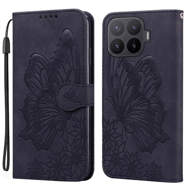 Retro Skin Feel Butterflies Embossing Horizontal Flip Leather Phone Case, For Xiaomi 17T Pro 5G, For Xiaomi 17T 5G, For Xiaomi 15T Pro 5G, For Xiaomi 15T 5G, For Xiaomi Poco C75, For Xiaomi 14T Pro, For Xiaomi 14T