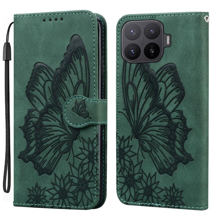 Retro Skin Feel Butterflies Embossing Horizontal Flip Leather Phone Case, For Xiaomi 17T Pro 5G, For Xiaomi 17T 5G, For Xiaomi 15T Pro 5G, For Xiaomi 15T 5G, For Xiaomi Poco C75, For Xiaomi 14T Pro, For Xiaomi 14T