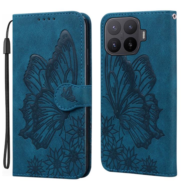 Retro Skin Feel Butterflies Embossing Horizontal Flip Leather Phone Case, For Xiaomi 17T Pro 5G, For Xiaomi 17T 5G, For Xiaomi 15T Pro 5G, For Xiaomi 15T 5G, For Xiaomi Poco C75, For Xiaomi 14T Pro, For Xiaomi 14T