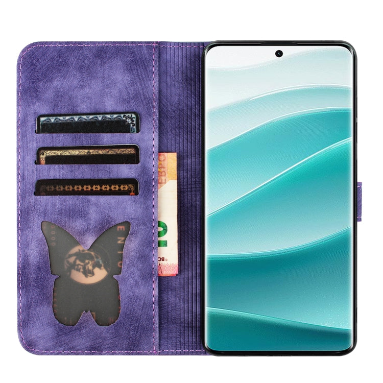 Butterfly Cat Embossing Flip Leather Phone Case, For Redmi Note 14 Pro 5G, For Redmi 14C 4G