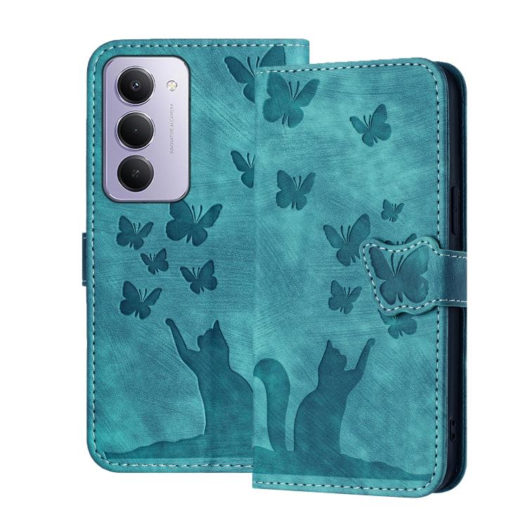 Butterfly Cat Embossing Flip Leather Phone Case, For Redmi Note 15 Pro+ 5G Global 163.3mm, For Redmi Note 15 4G / 5G Global 164mm, For Redmi Note 15 Pro 4G Global 163.2mm, For Redmi Note 15 Pro 5G Global 163.6mm, For Redmi 15C 5G / 4G EU 173mm         ...