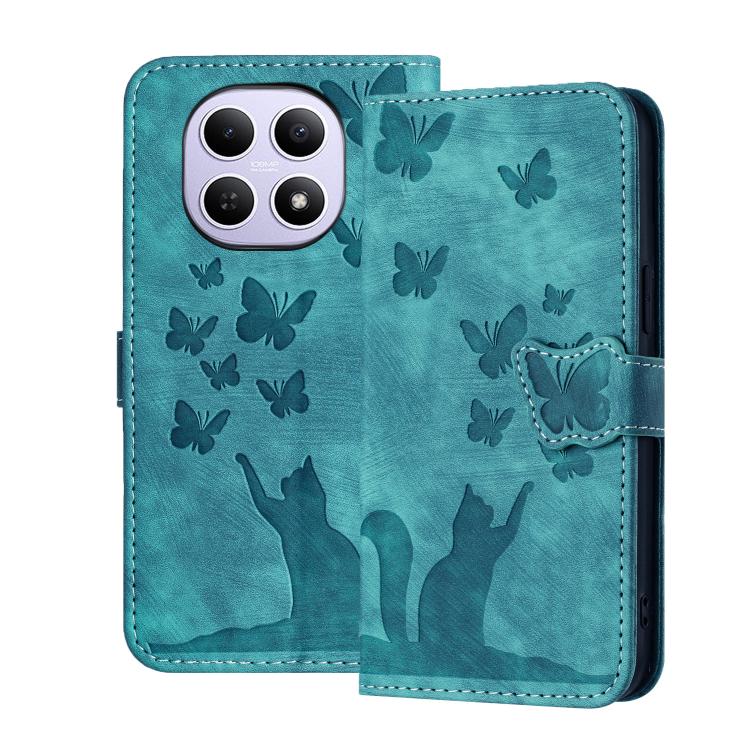 Butterfly Cat Embossing Flip Leather Phone Case, For Redmi Note 15 Pro+ 5G Global 163.3mm, For Redmi Note 15 4G / 5G Global 164mm, For Redmi Note 15 Pro 4G Global 163.2mm, For Redmi Note 15 Pro 5G Global 163.6mm, For Redmi 15C 5G / 4G EU 173mm         ...