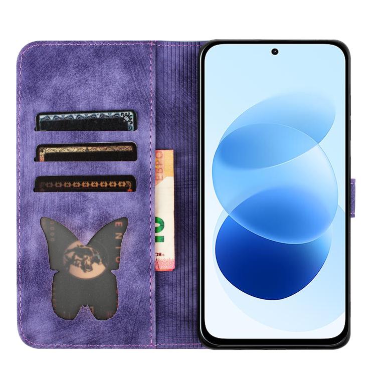 Butterfly Cat Embossing Flip Leather Phone Case, For Redmi Note 17 5G / 4G Global 169.7mm, For Redmi Note 17 Pro Max 5G Global 163.4mm, For Redmi Note 17 Pro 5G Global 163.5mm, For Redmi 17 5G / 4G Global 170mm, For Redmi Note 15 Pro+ 5G Global 163.3mm...