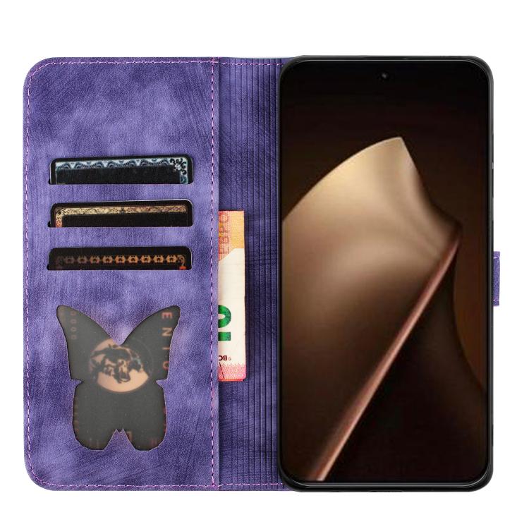 Butterfly Cat Embossing Flip Leather Phone Case, For Xiaomi 15T Pro 5G, For Xiaomi 15T 5G, For Xiaomi Poco C75, For Xiaomi 14T Pro, For Xiaomi 14T