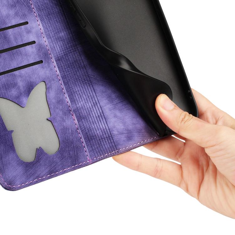 Butterfly Cat Embossing Flip Leather Phone Case, For Xiaomi 17T Pro 5G, For Xiaomi 17T 5G, For Xiaomi 15T Pro 5G, For Xiaomi 15T 5G, For Xiaomi Poco C75, For Xiaomi 14T Pro, For Xiaomi 14T