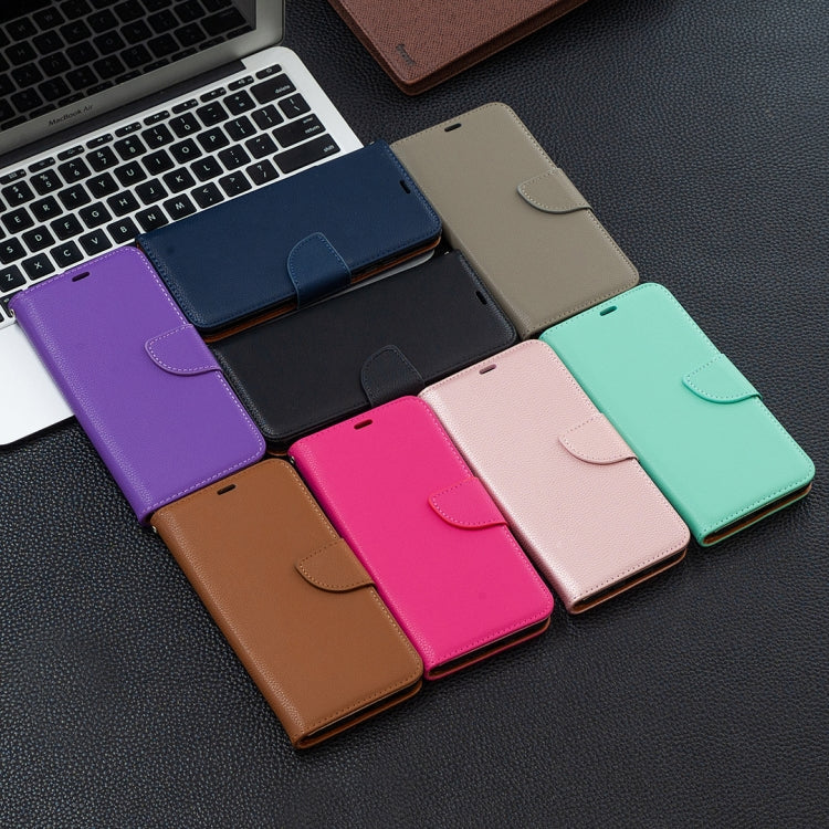 Litchi Texture Pure Color Horizontal Flip PU Leather Case with Holder & Card Slots & Wallet & Lanyard, For Xiaomi Redmi 9A, For Xiaomi Redmi 9C