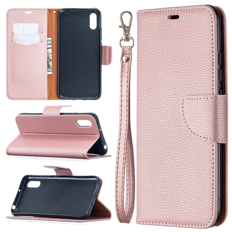 Litchi Texture Pure Color Horizontal Flip PU Leather Case with Holder & Card Slots & Wallet & Lanyard, For Xiaomi Redmi 9A, For Xiaomi Redmi 9C