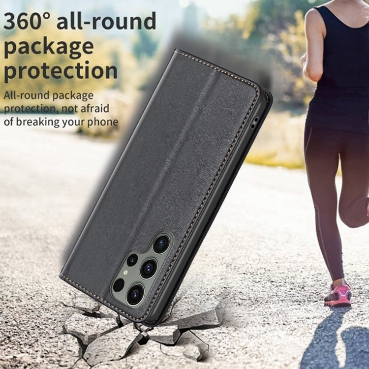Magnetic Leather Phone Case, For Samsung Galaxy S25 Ultra 5G