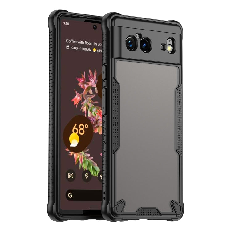 Armor Glaze PC Hybrid TPU Phone Case, For Google Pixel 8, For Google Pixel 6a, For Google Pixel 6 Pro, For Google Pixel 6, For Google Pixel 5a